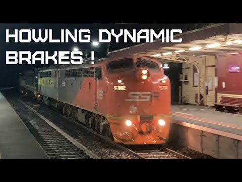 Howling Dynamic Brakes ! SSR’s Up Deniliquin Grain through Macedon Station 11 / 8 / 21