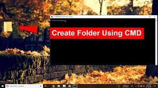 How to Create and delete folder using cmd/command prompt