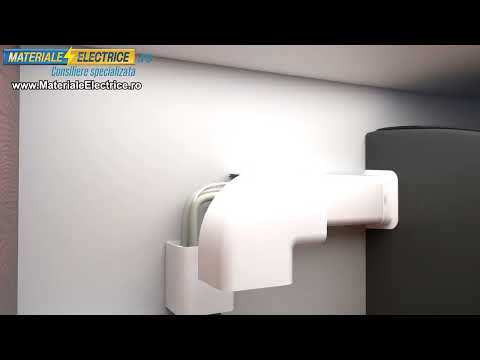 Video Mufa Conector imbinare canal mascare traseu frigorific aer conditionat acoperire tevi