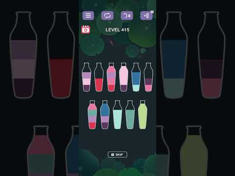 sort color puzzle game level 415 - YouTube