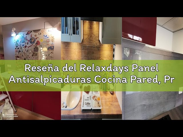 Vídeo relacionado con AUVYI Panel Trasero de Cocina de Cristal Templado, 70 x 40 cm, Transparente, Protección Contra Salpicaduras, Antisalpicaduras