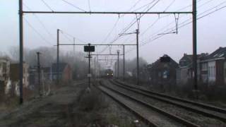 preview picture of video 'Treinen in België: 9 februari 2011 -1- Willebroek'