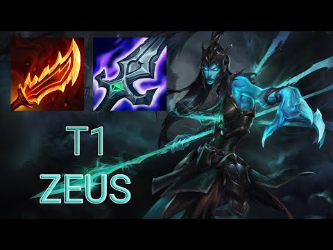 T1 Zeus Kalista Top VS Malphite | KR Challenger Patch 13.23