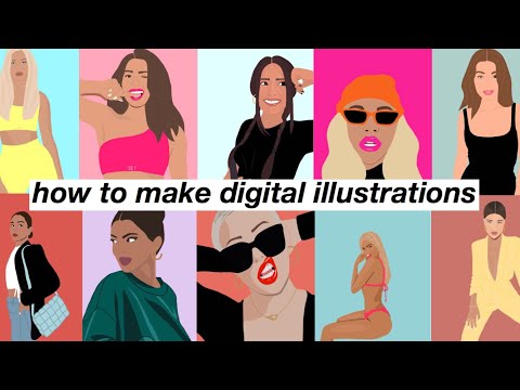 how i make digital illustrations *with a free app*