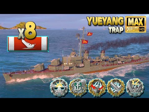 Destroyer Yueyang: 80 knots torpedo and good positioning - World of Warships