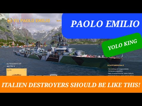 How Italien destroyers should be, Paolo Emilio how to YOLO