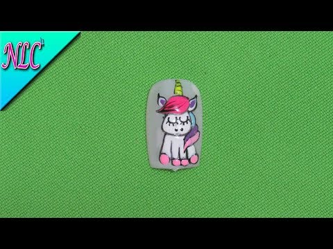 DECORACIÓN de UÑAS UNICORNIO – UNICORN NAIL ART – COMO HACER UNICORNIO EN LAS UÑAS- NLC