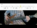 Daft Punk - Get Lucky Bass Cover with Playalong Tabs in Video