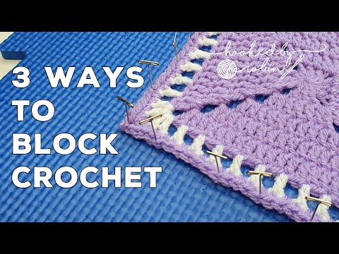 How to Block Crochet - 3 DIFFERENT METHODS! 🧶