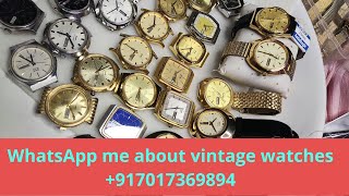 vintage watches of HMT sale in india contact my number WhatsApp 7017369894