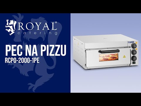 video - Pec na pizzu - se šamotovým kamenem - 1 komora - 2 000 W - Royal Catering