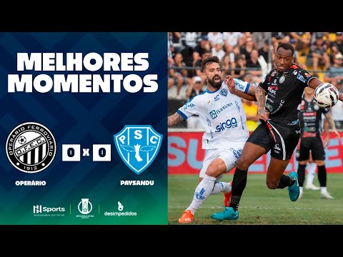 Gols e lances de Operário x Paysandu