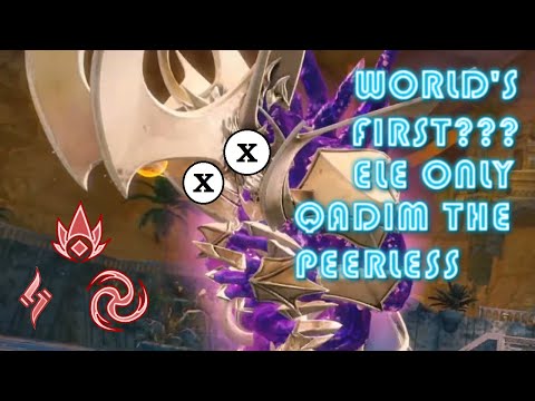 Guild Wars 2 |  Heal Alacrity Tank Tempest | World's FIRST Qadim the Peerless ELE only clear????