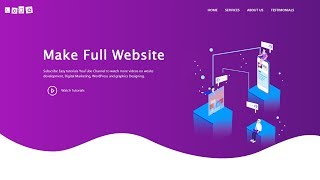 How To Make A Website Using HTML CSS Bootstrap | Complete Website Design Tutorial