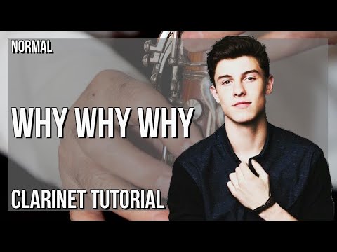How to play Why Why Why by Shawn Mendes on Clarinet (Tutorial)