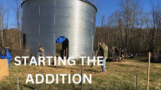 Grain Bin House Build - Starting the Addition Part 1 E19