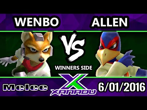 S@X 152 - Wenbo (Fox) Vs. Allen (Falco) SSBM Tournament - Smash Melee