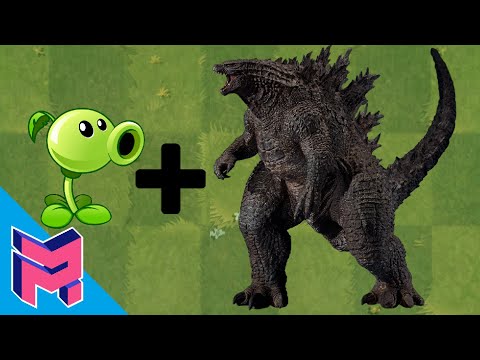 Godzilla + Peashooter - Plants vs Zombies Animation