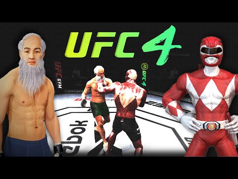 Old Bruce Lee vs. Red Ranger (Power Rangers) - EA sports UFC 4