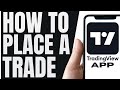 How To PLACE A TRADE On TradingView Mobile App QUICK EASY 2026