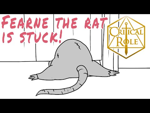 Fearne the rat gets stuck - Critical Role Campaign 3 Animatic