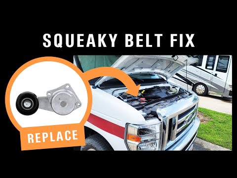 Ford V10 E250/E350 Belt Tensioner Replacement - Squeaky Belt