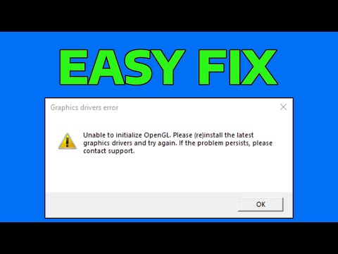 How To Fix OpenGL Error for Old PC or No Graphics Card