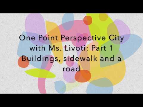 Part 1: Beginning a 1 pt perspective cityscape (how to video)