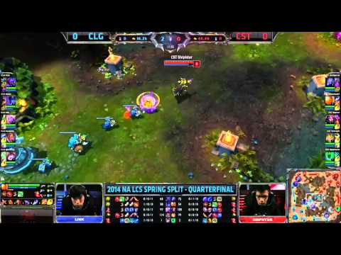 CLG vs CST   NA LCS Spring Playoffs   Quarterfinal 1 Game 1   Counter Logic Gaming vs Team Coast VOD
