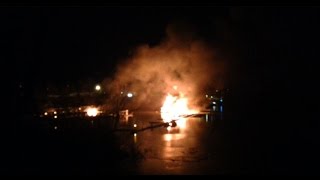 Crews on scene of Inland Marina fire