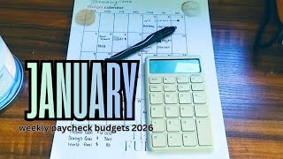 Budget with me: January 2026 🎊