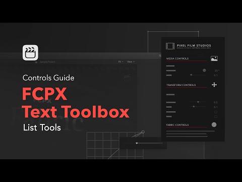 FCPX Text Toolbox - List Tools - Tutorial