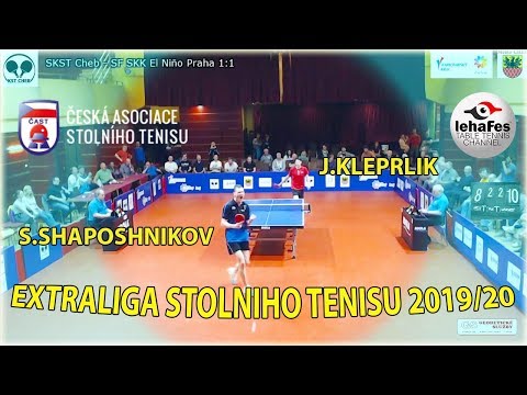 Stepan SHAPOSHNIKOV - Jakub KLEPRLIK CRHA ЧЕШСКАЯ ЭКСТРАЛИГА #tabletennis #настольныйтеннис