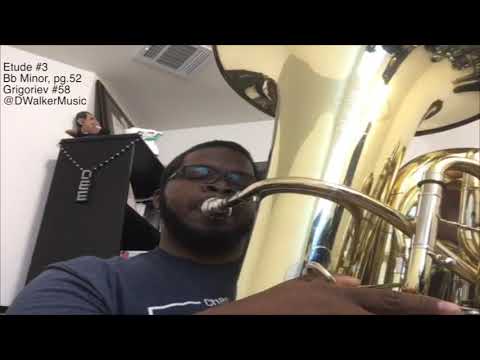 2020-2021 Tuba All-State Etude #3 (Grigoriev #58, pg.52, Bb Minor)