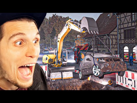 Auto FÄHRT in Baustelle! | Bau Simulator