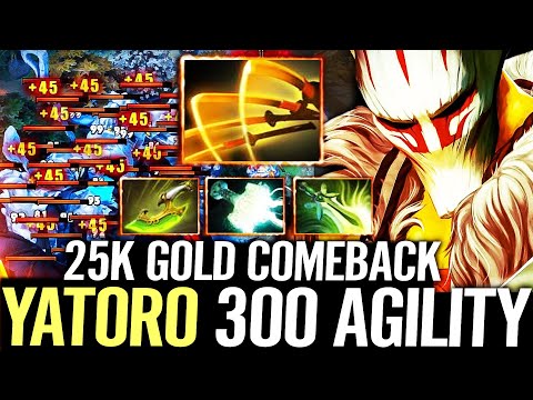 🔥 YATORO 300+ AGI Juggernaut 25.000 GOLD Comeback — Swift Blink + Mjollnir Big Stack Farm Dota 2 Pro