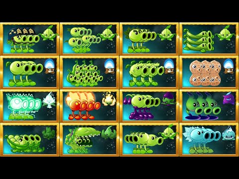 Random 16 Teams 3 PEA Plants & MINT & TORCHWOOD - Which Team Will Win? - Pvz 2 Plant vs Plant