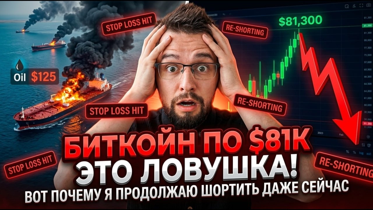Словил 10 стопов по биткоину / $81к и ВСЕ РАВНО продолжаю шортить 😤