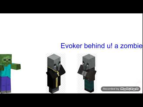 Evoker & Vindicator meets creeper & gotta sweep!