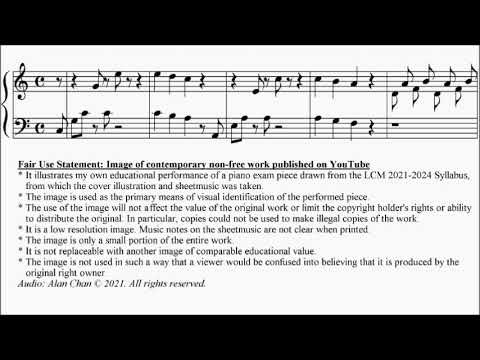 LCM Piano 2021-2024 Grade 2 List A2 Bonis La Puce (The Flea) Op.103 No.17 Sheet Music