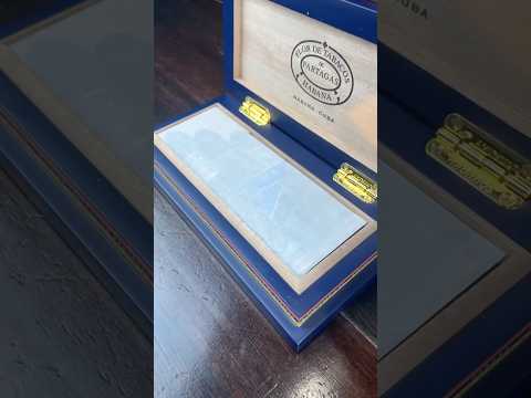 🍃 Cigar ASMR 💙 Partagas Linea Maestra Cigar Gift Box 💙 #asmr #cigars #explore