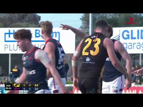 Rd 16 Hostplus SANFL Snapshot - Glenelg's Riley Holder displays great workrate for goal