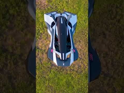 A supercar that can fly with hidden propulsion