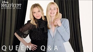 Queen Q&A with Michelle Pfeiffer & Elle Fanning