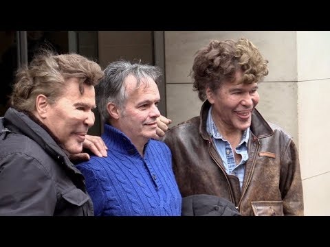 EXCLUSIVE : Igor and Grichka Bogdanoff at RTL radio station in Paris