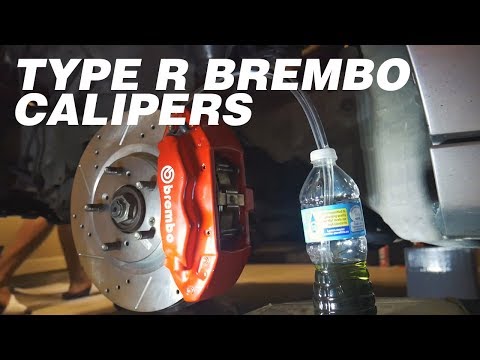 Project DC5 [RSX] Ep. 8 - How to install Type R front Brembo calipers (THE EASY WAY)
