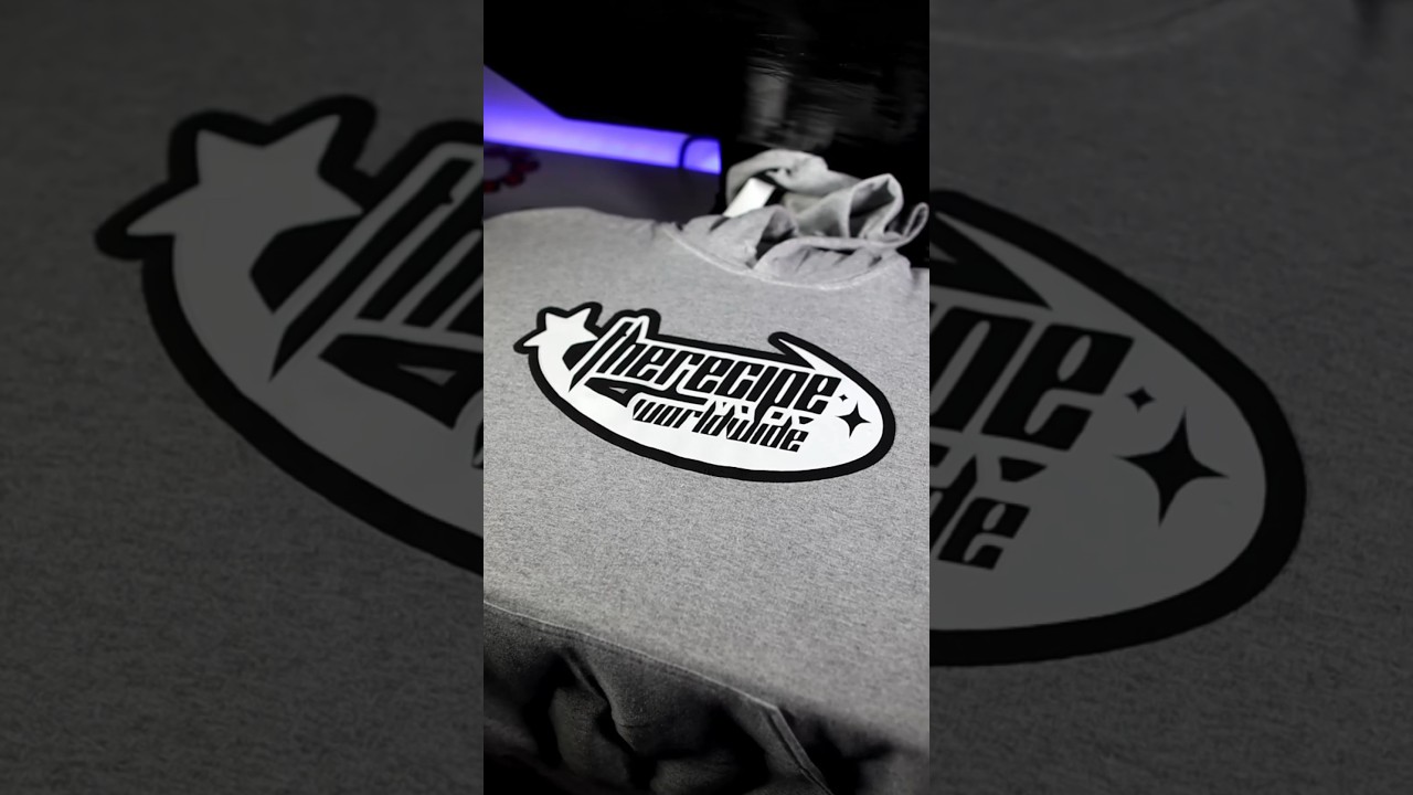 ✅ How To Make Puff Print Hoodies With Heat Transfer Vinyl! #Shorts