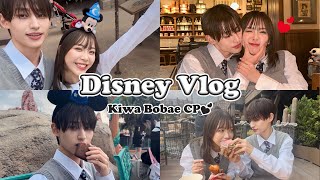 【ディズニーvlog】韓国ギャルCPの休日ディズニーについて行ってみた♡with編集長