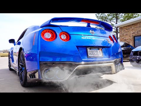 Nissan GTR Exhaust Install and SOUND! HKS R35