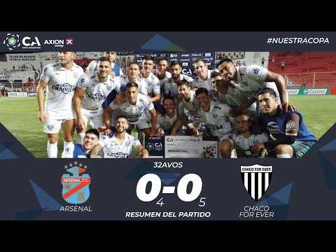 32avos: Arsenal 0 (4) - Chaco For Ever 0 (5)